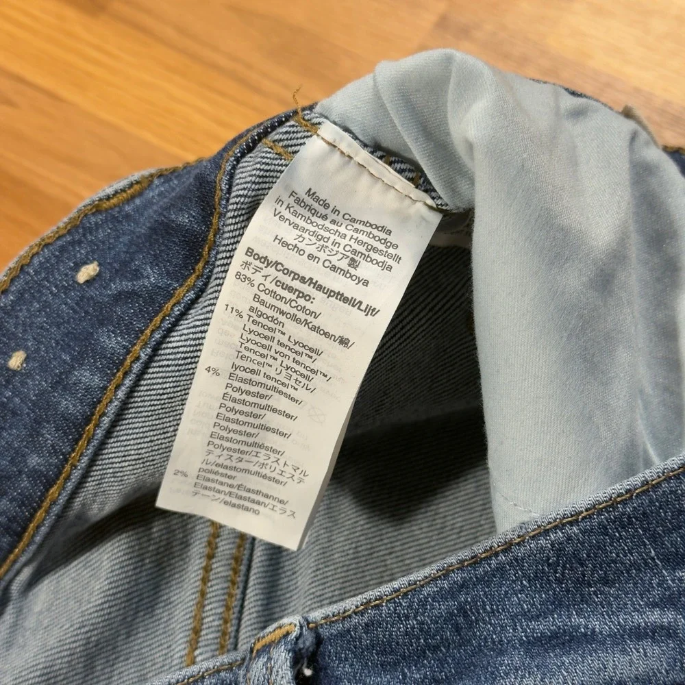 Madewell 10 High-Rise Skinny Jeans Tall 28T Medium Wash Denim G8549